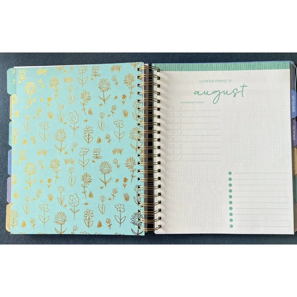 2026 Planner BLUE BOWS FLOWER Daily Weekly Weekly Planning Note 9